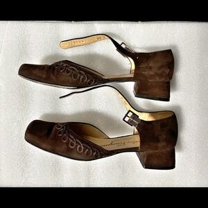 Salvadore ferragomo vintage brown shoe